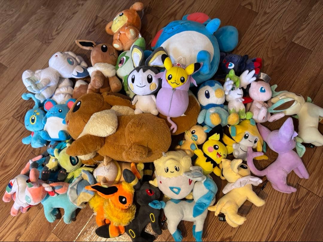ポケモン ぬいぐるみ まとめ売り 引退セット ポケセン限定 ブイズ 一番くじ込