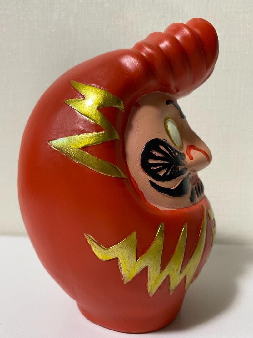 新品 現代美術二等兵 悪 ぐれダルマ 達磨 貯金箱 リーゼントの不良ダルマ 箱入