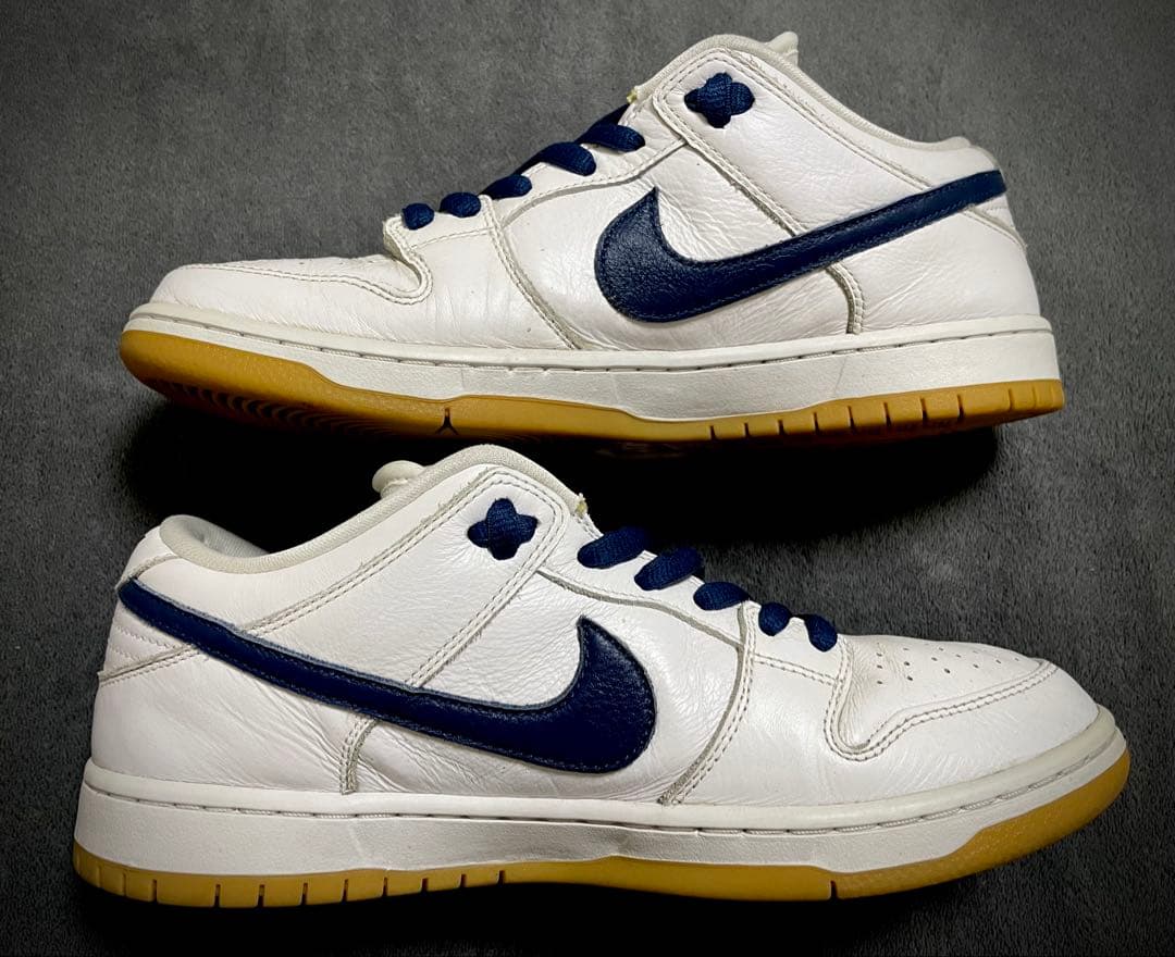 スケートボード Nike SB Dunk \"Orange Label White Navy\"