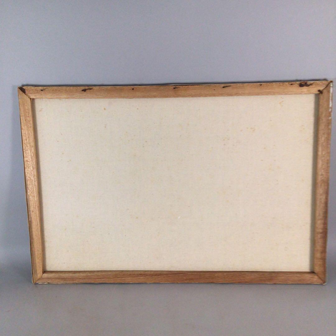 No4800 額装　油彩画　朝日　帆船　直筆サイン　箱付　絵画　美術　送料無料