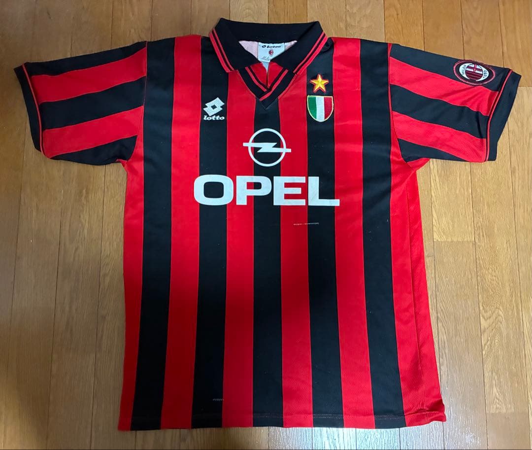希少品/サッカーユニフォーム/lotto・AC MILAN・BAGGIO・18番