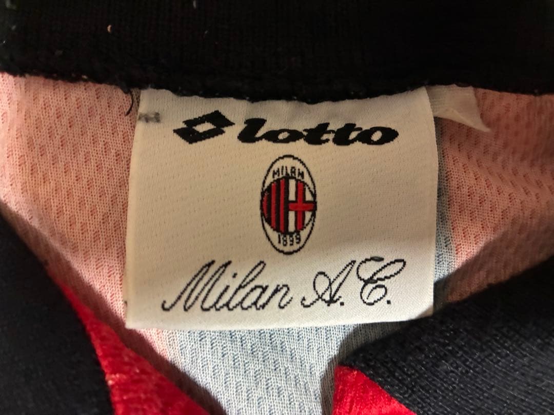 希少品/サッカーユニフォーム/lotto・AC MILAN・BAGGIO・18番