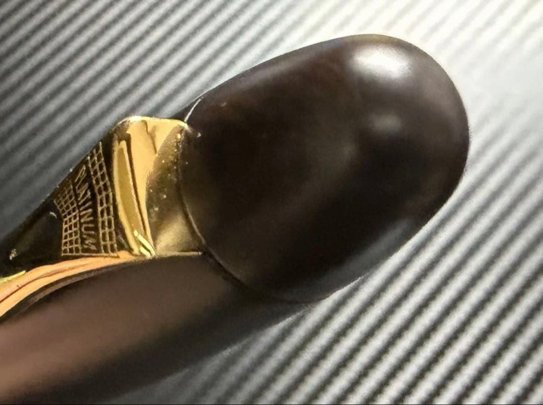 未使用に近い プラチナ 出雲 鉄刀木 F 細字 万年筆