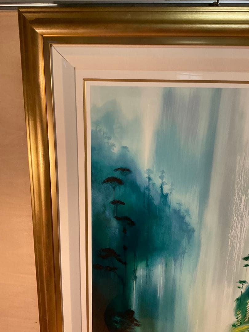 ミッシェル・バテュ「モンスーンバレー」ミックスメディア　直筆サイン・作品保証書有