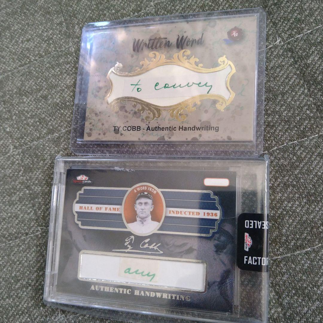 MLBタイ・カップ　直筆サインカット