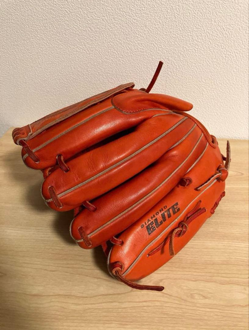 希少 Nike オレンジ グローブ 投手用 硬式