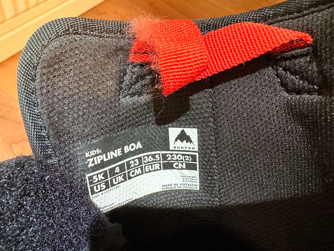 BURTON Zipline BOA 23cm 子ども用スノーボードブーツ