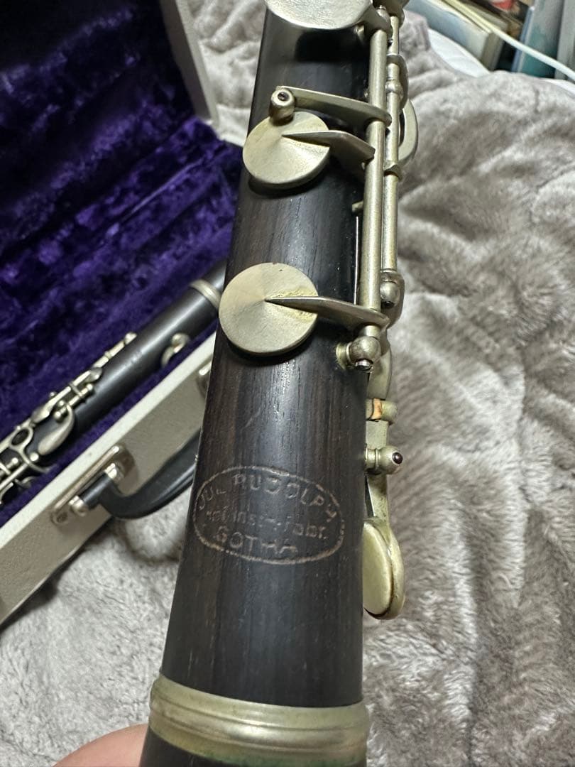 Julius Rudolph A管 アルバート式 クラリネット ケース付き