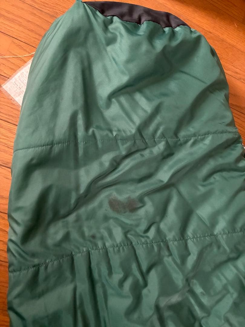 REI マミー型寝袋 グリーン ブラック