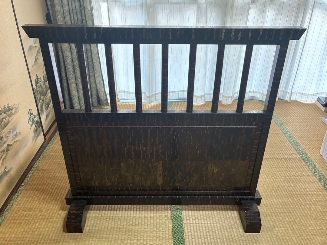 秋田の伝統工芸　桜樺材の衝立（ついたて）