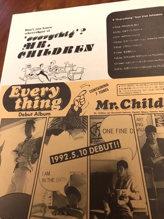 【早い者勝ち限定1枚】ミスチル チラシ everything