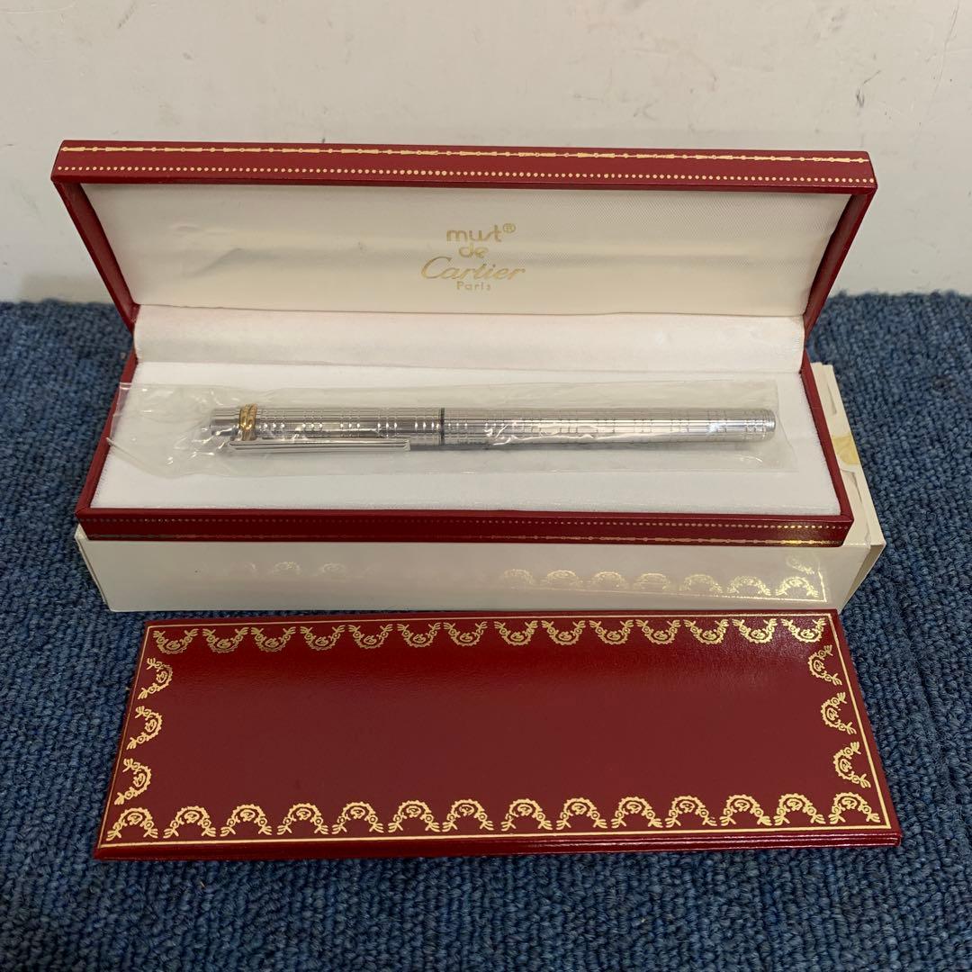 カルティエ 万年筆 ペン先 18K 750 刻印 シルバー ゴールド