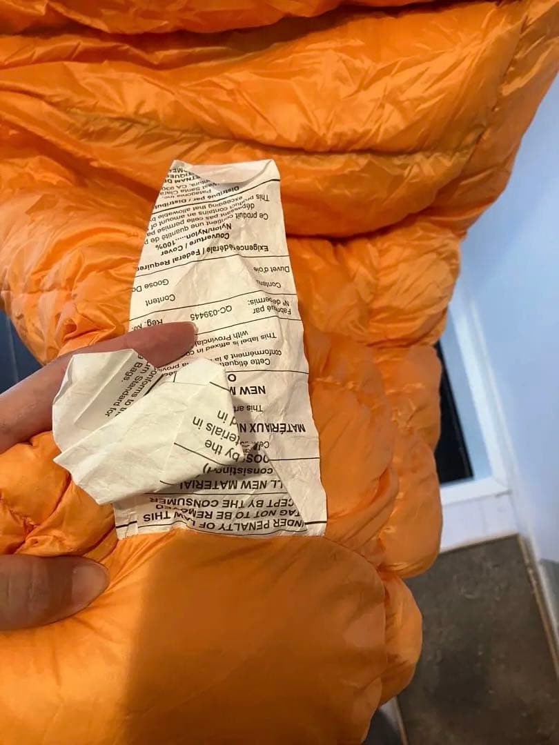 【美品】850ダウン・スリーピング・バッグ30℉/-1℃（ショート）