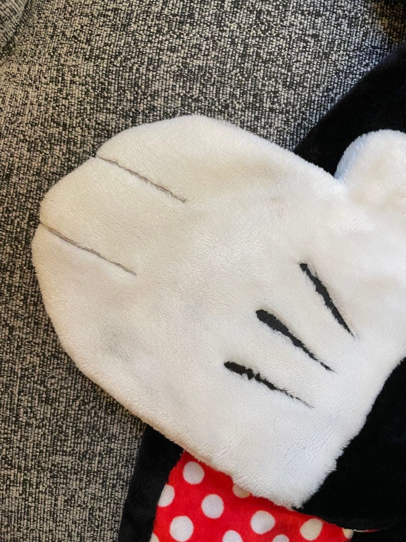 ミニーマウス耳付きスカーフと手袋セット