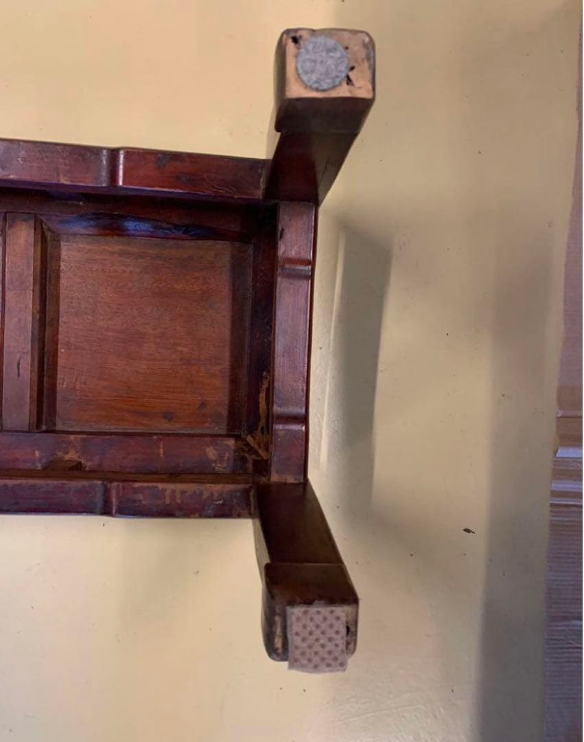 中国骨董家具　長椅子　無垢材　飾り台　オブジェ