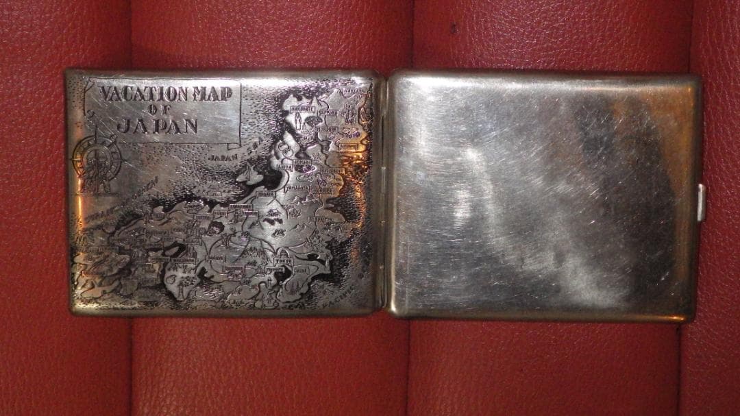 50’S★スーベニア★シガレットケース★23★ビンテージ★タバコ入れ★日本地図
