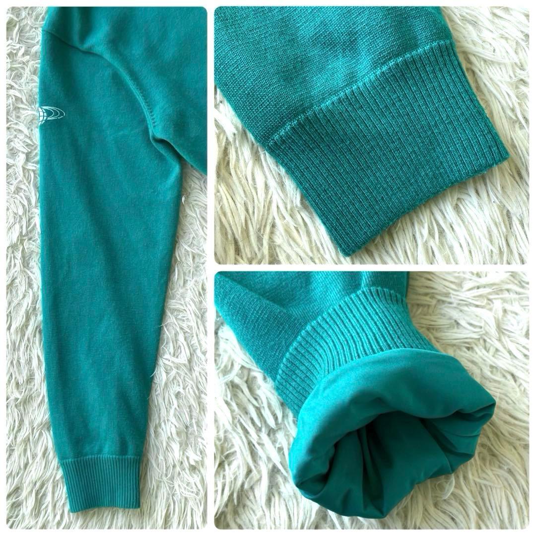 【美品 2022現行】ビームスゴルフ　ニットスニード　防風　緑　L ケーブル