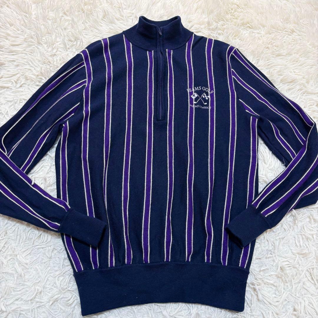 BEAMS GOLF　ハーフジップ　ニット　M