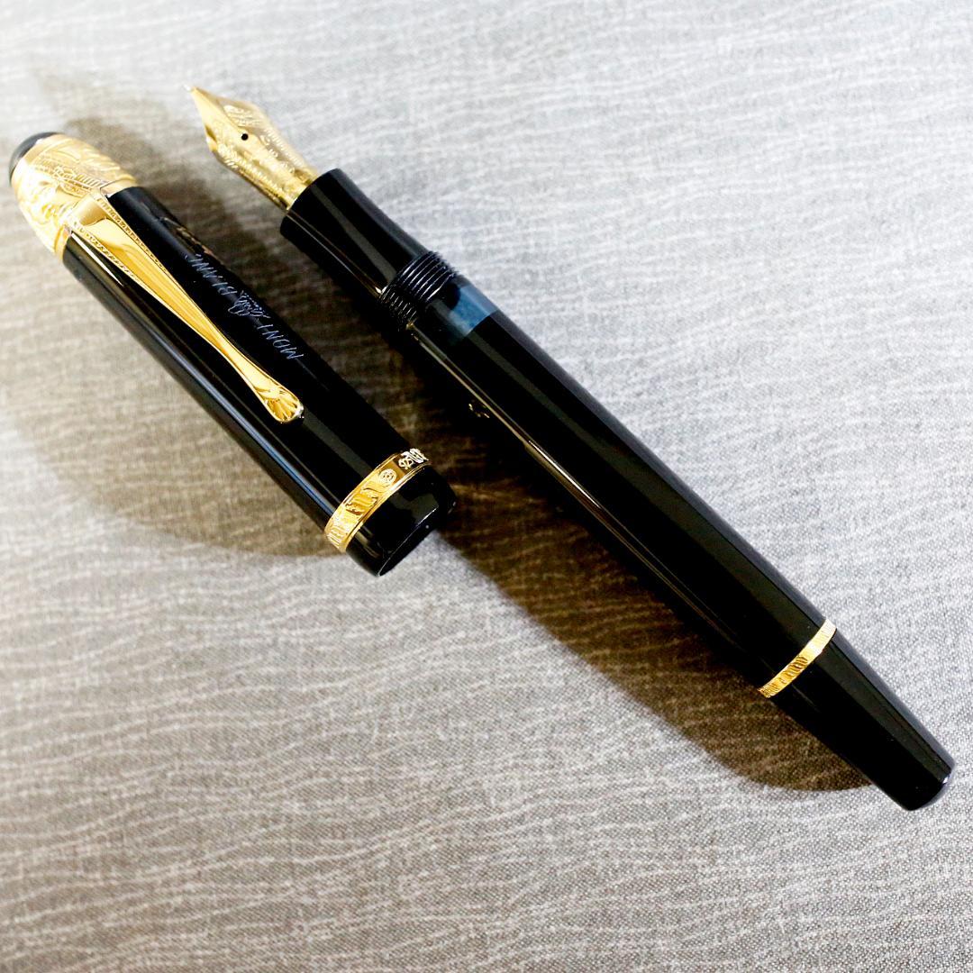 【美品 送料込み】モンブラン 万年筆 ボルテール 作家シリーズ １９９５年