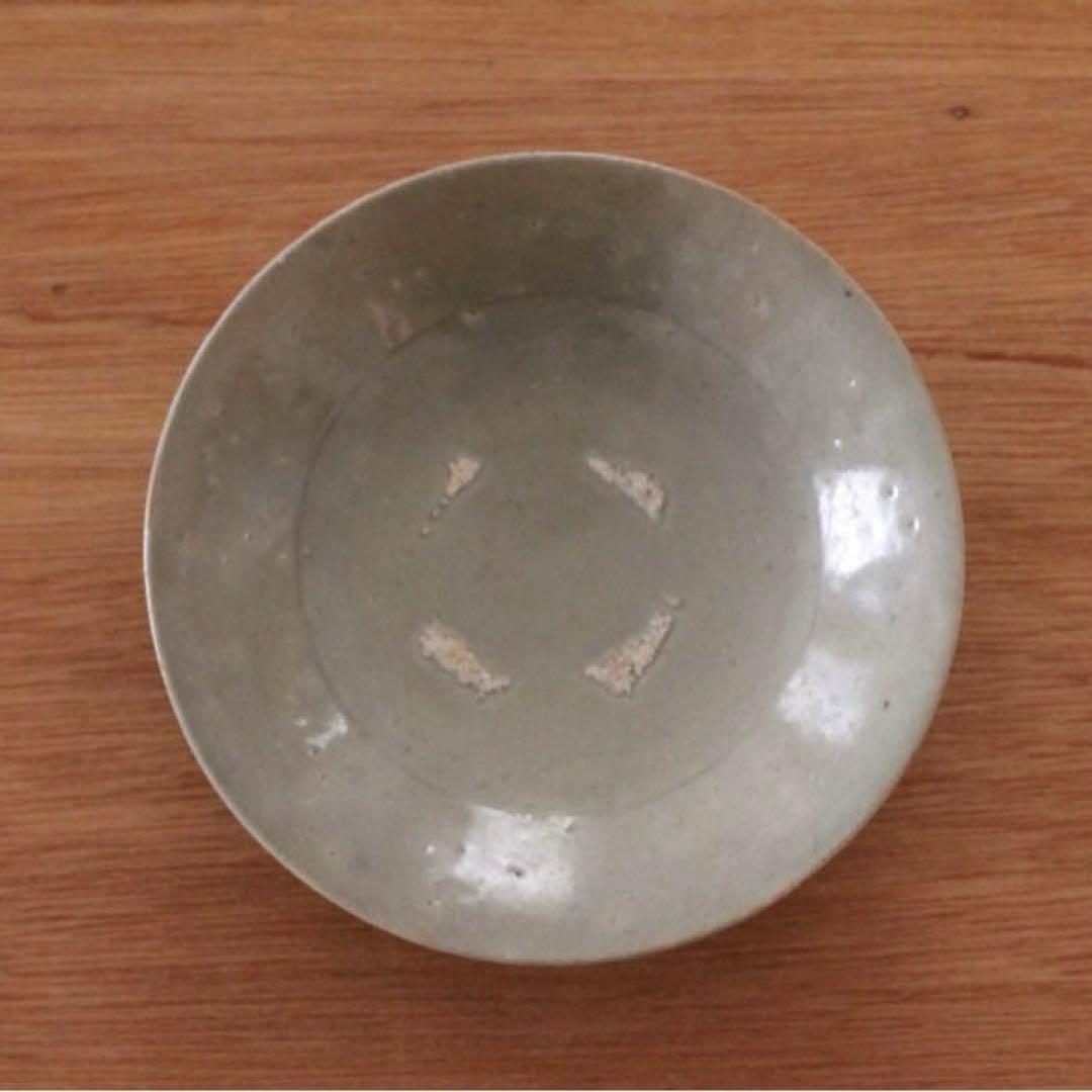 高麗青磁の中皿　骨董　古道具