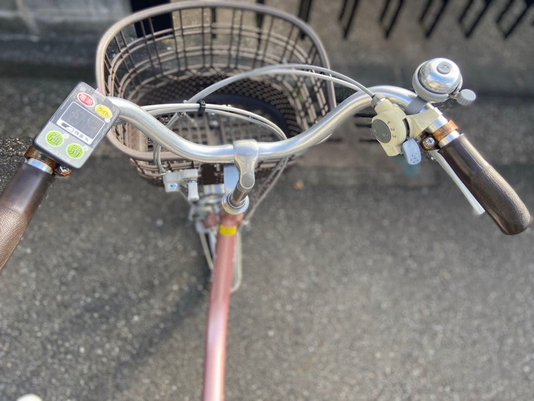 電動アシスト三輪車 ピンク 前後バスケット付き