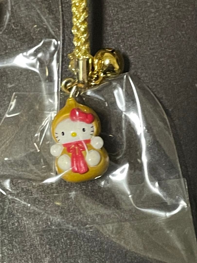 レア！ハローキティ 根付け えんぎもんシリーズ3個セット