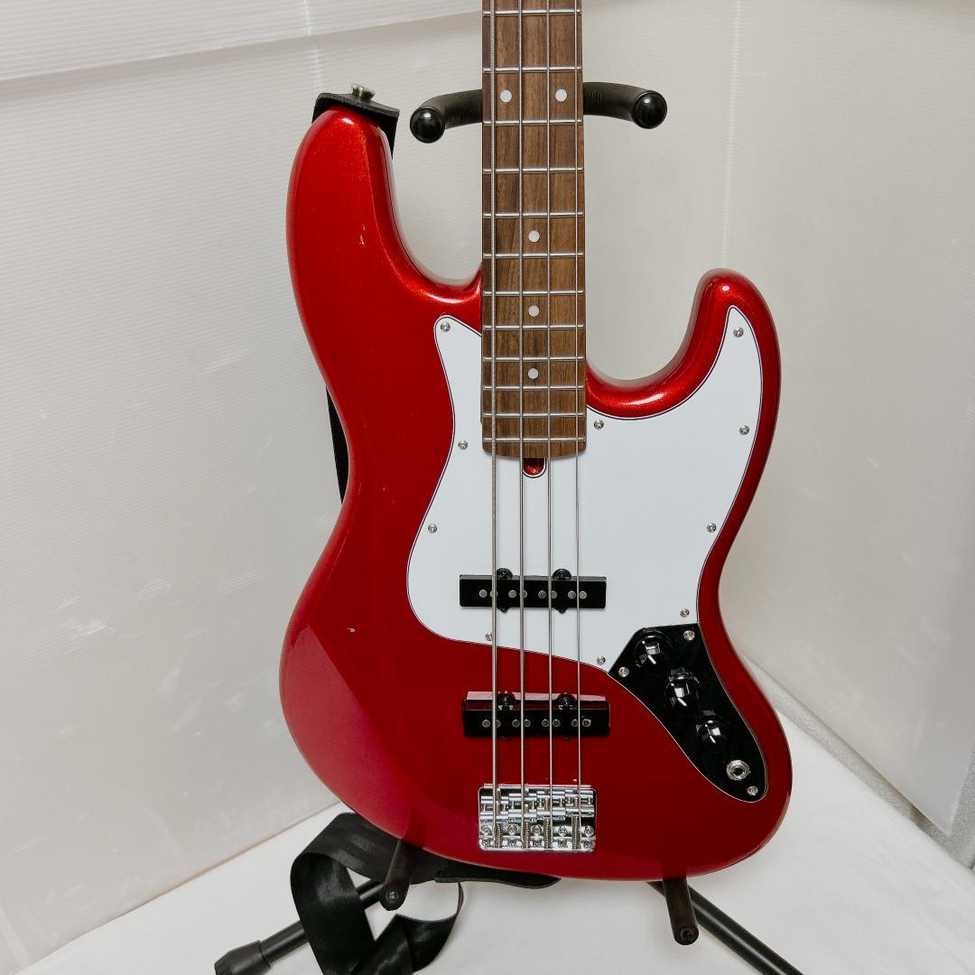 美品 Bacchus バッカス JAZZ BASS ジャズベース 赤 レッド