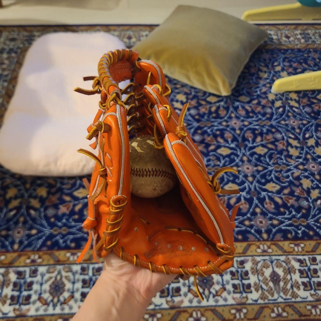 Slugger 硬式内野手用グローブ オレンジ