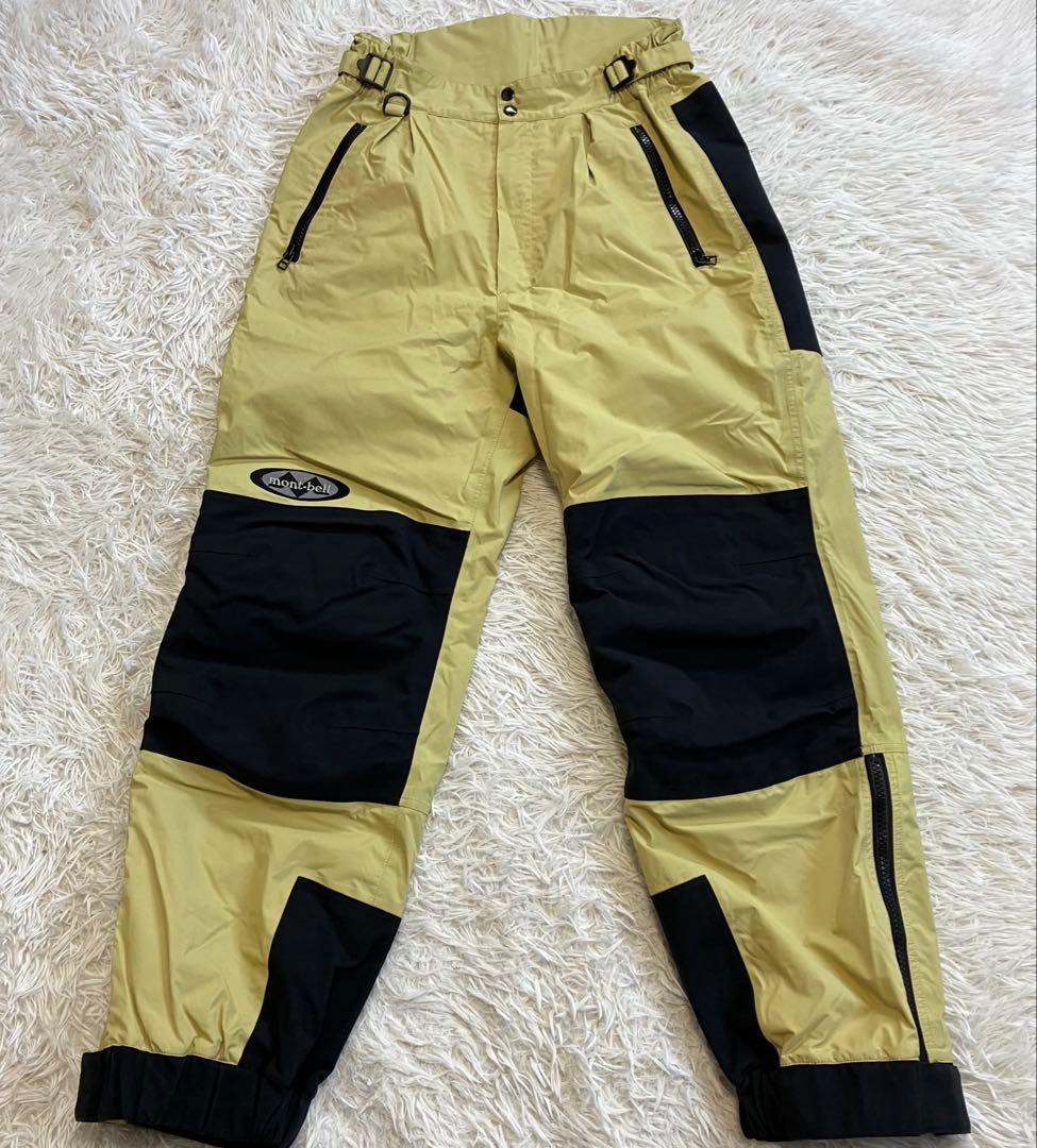 90s OLD mont-bell スキーウェア ライムグリーン セットアップ