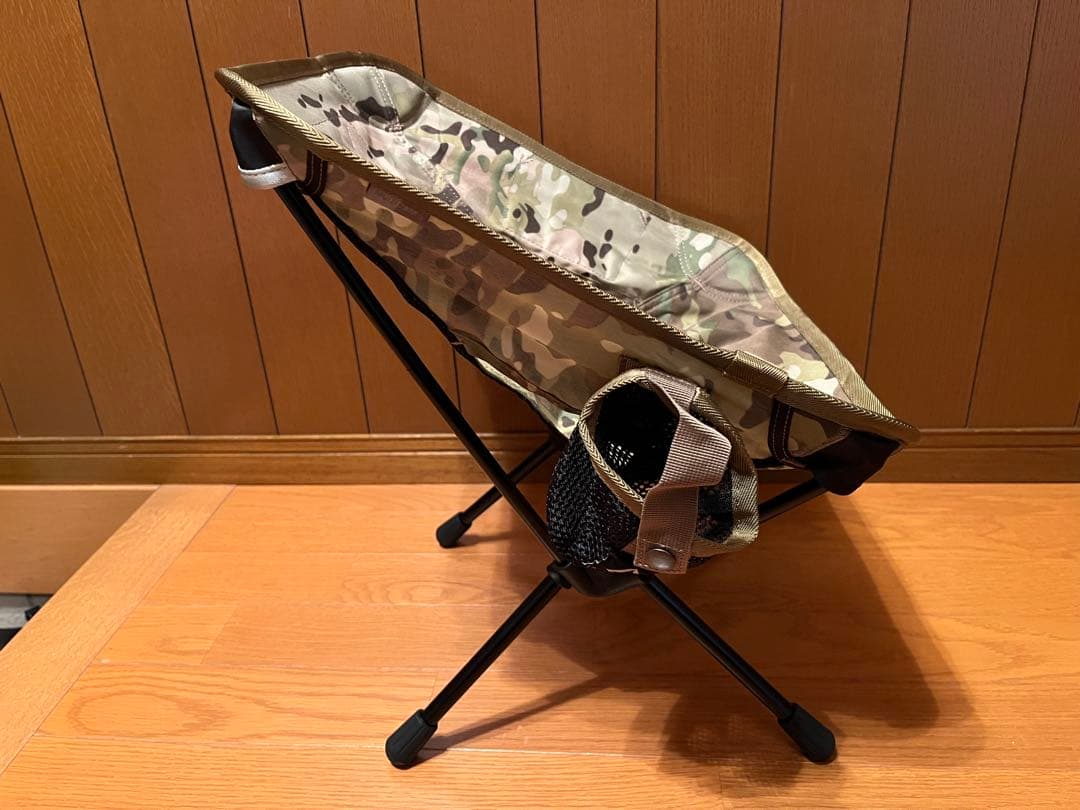 美品ヘリノックス小型折りたたみチェア Tac.Chair Mini マルチカム