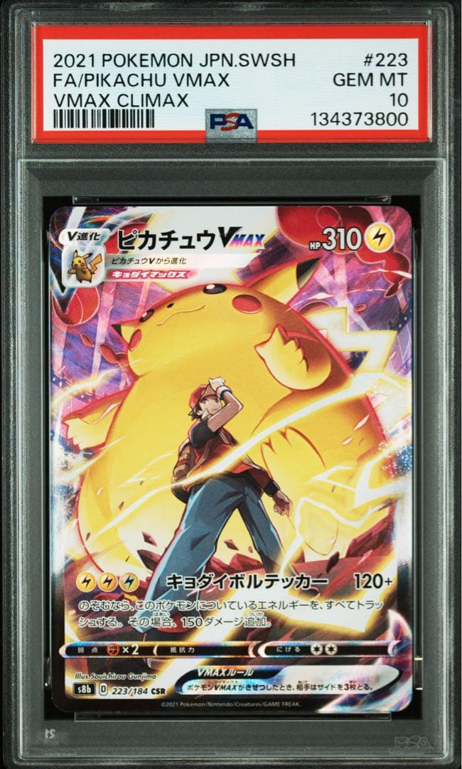 ２連番 PSA10 リザードンVMAX VS ピカチュウVMAX　色違い　黒い