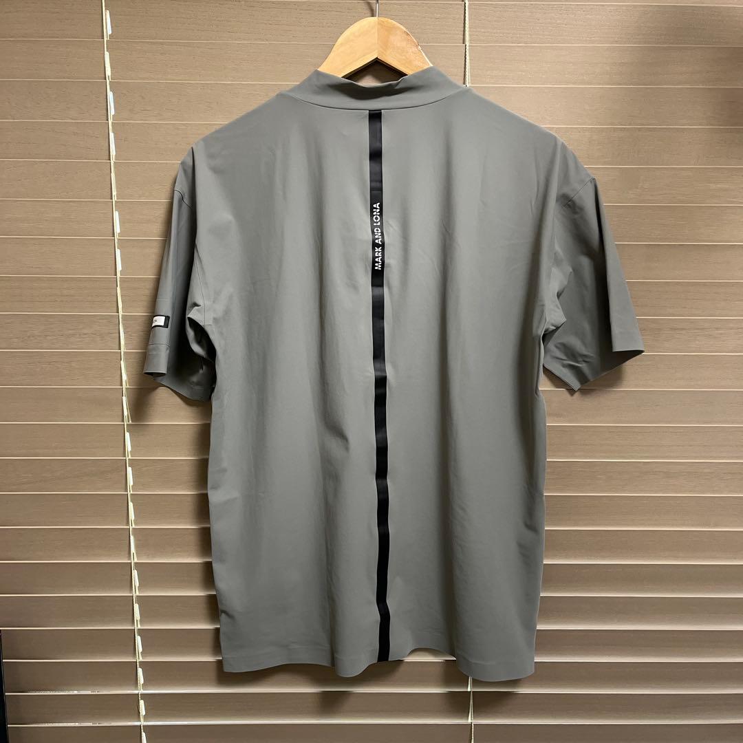 マークアンドロナ　モックネックシャツ　グレー