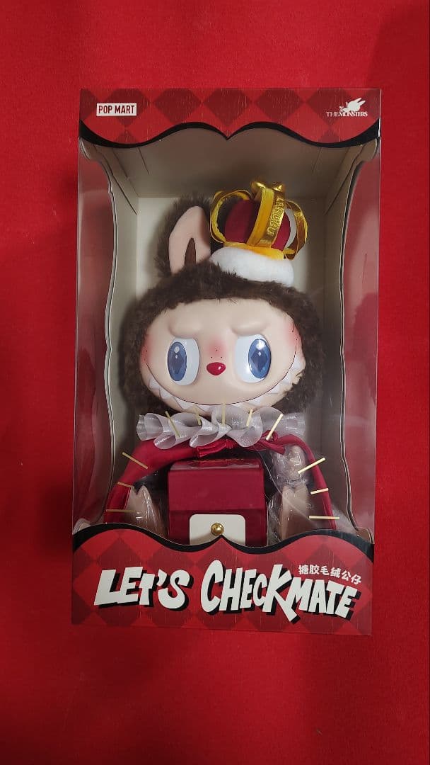 ラブブ Labubu POP MART Let's チェックメイト ぬいぐるみ