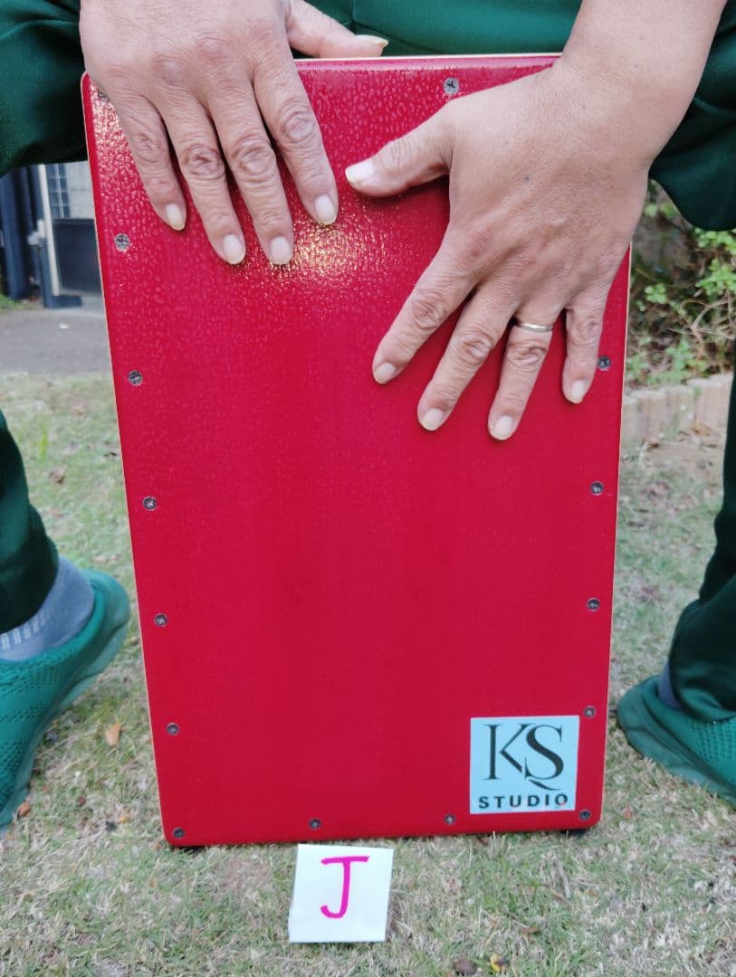 KS STUDIO カホン 赤/ナチュラル