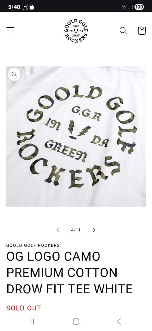 メンズウェア GOOLD GOLF ROCKERS OG LOGO CAMO TEE