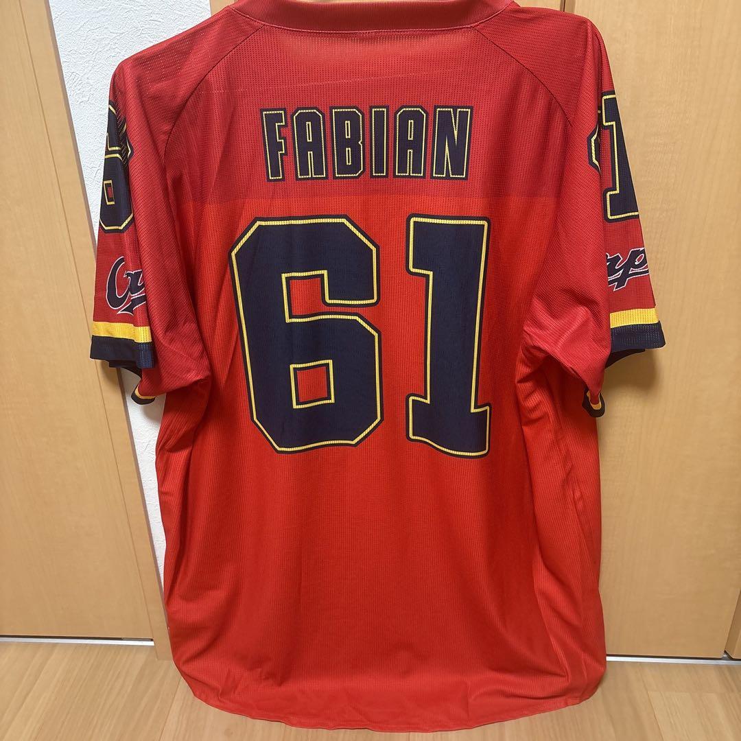 広島東洋カープ　2025 アメフトユニフォーム　ファビアン　O（XL）