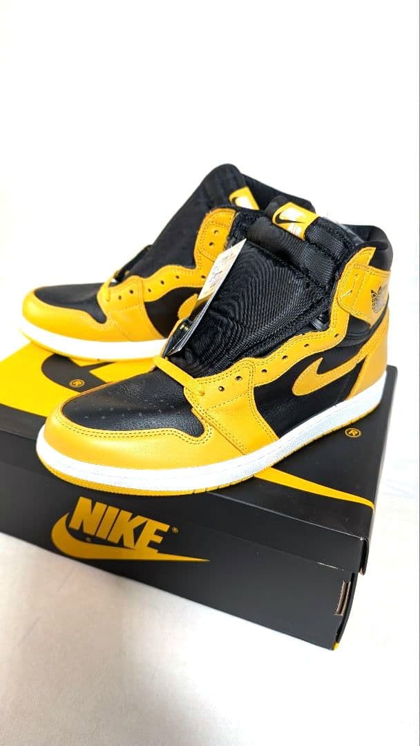 新品NIKE エアジョーダンⅠ ブラック/イエロー