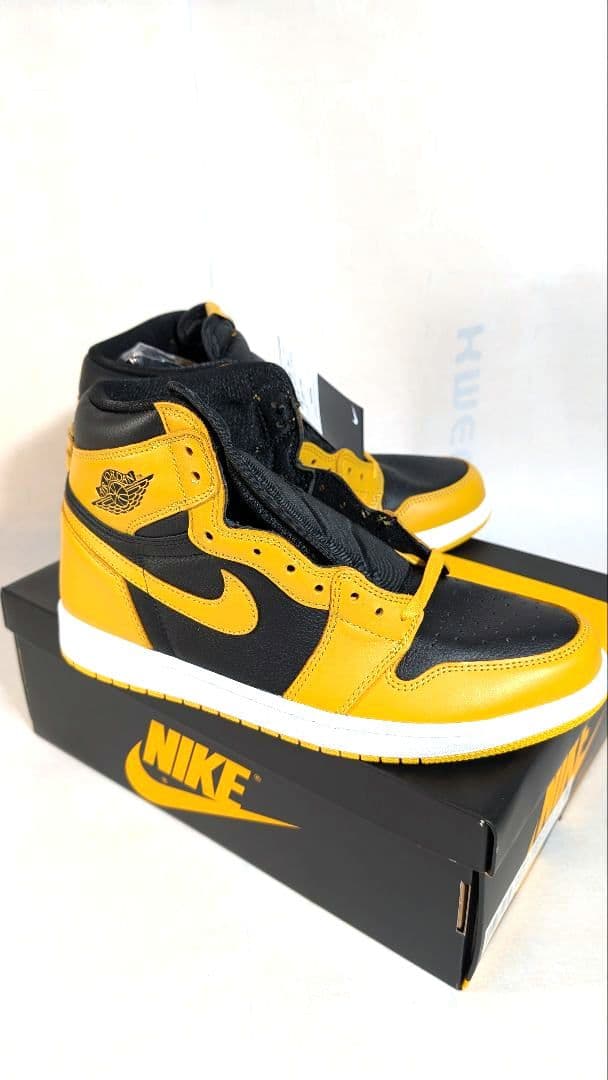 新品NIKE エアジョーダンⅠ ブラック/イエロー