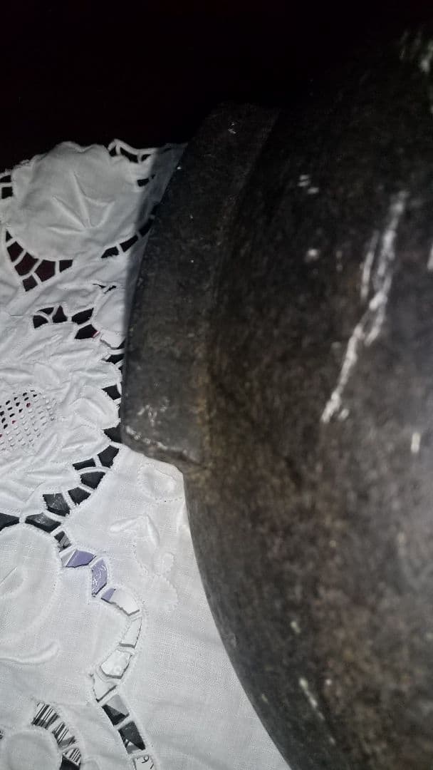 李朝　耳付き石器壷