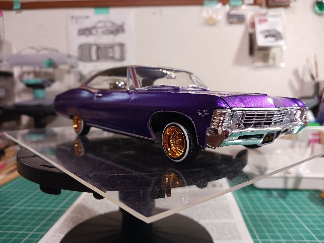自動車 amt 1/25 1967 impala ss lowrider