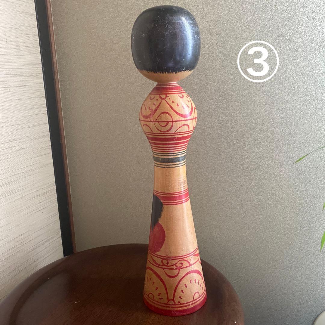 こけし四本セット　津軽系　奥瀬鉄則