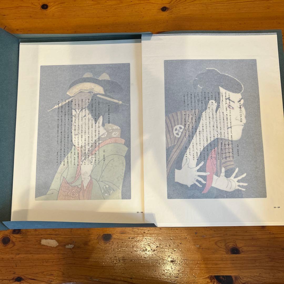 『東洲斎写楽撰』手刷り浮世絵木版画　全40枚揃い　悠々洞出版