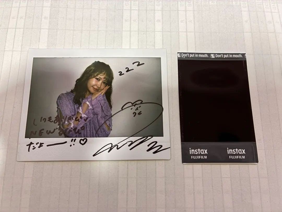 ま*ー様 FRUITS ZIPPER 仲川瑠夏 直筆サイン入り L判チェキ グッ