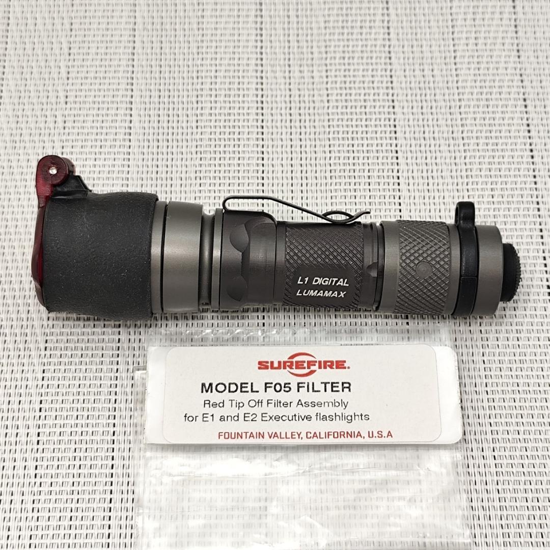 SUREFIRE L1 DIGITAL LUMAMAX 後期＋F05赤フィルター