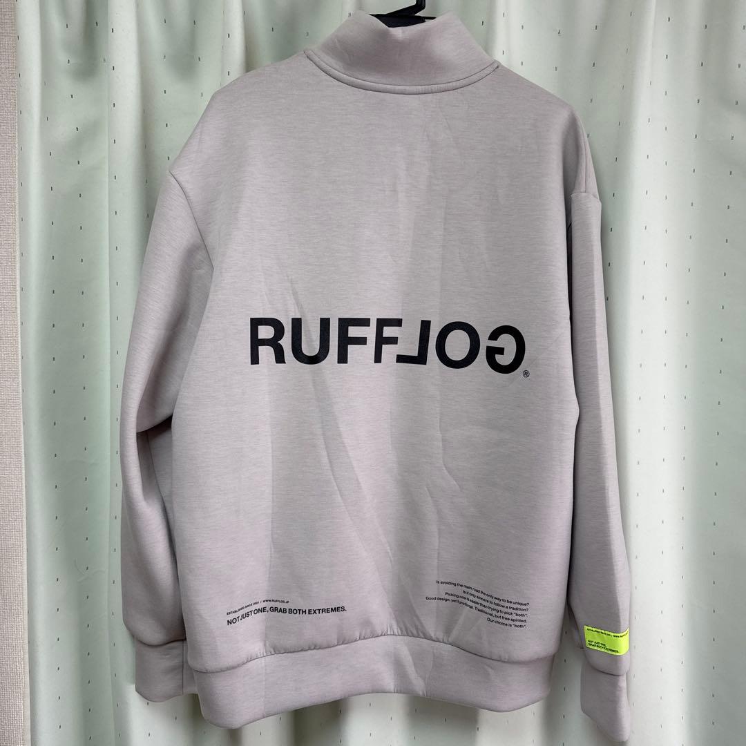 RUFFLOG ハーフジップ スウェット グレー　サイズＬ