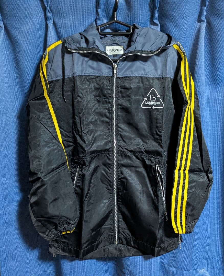 hide LEMONed フード付きパーカー 黒 グレー