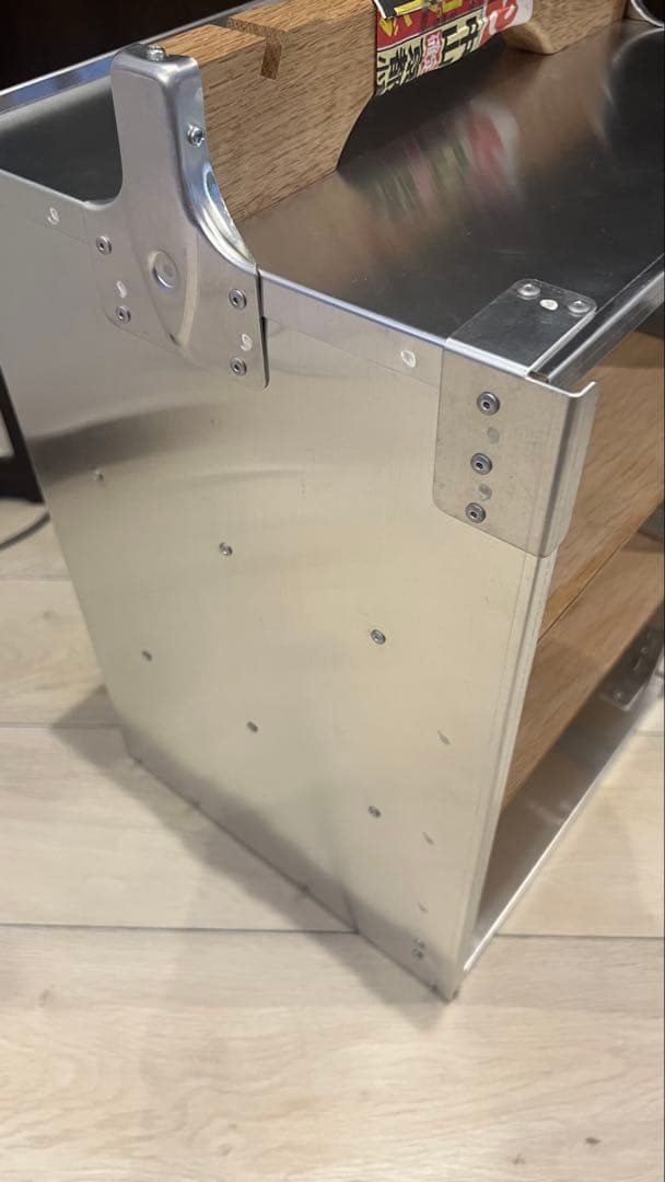 大幅値下げ！【新品】即日発送 出前箱 縦3段 大型 おかもち 中尾アルミ 木製