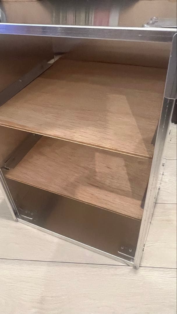 大幅値下げ！【新品】即日発送 出前箱 縦3段 大型 おかもち 中尾アルミ 木製