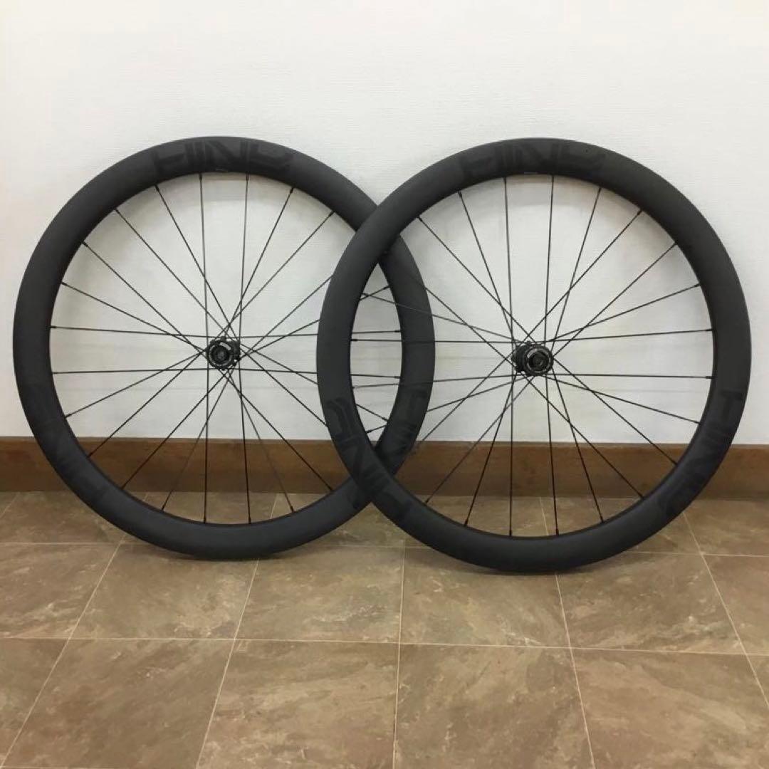 美品 50MM カーボン ホイール ディスク用 T800+T700 ワイドリム