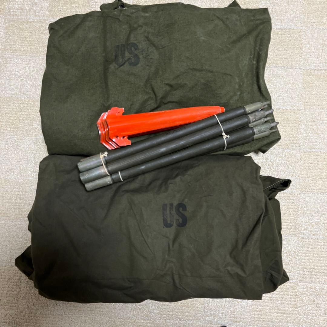 米軍テント バップテント ポール ペグ付属